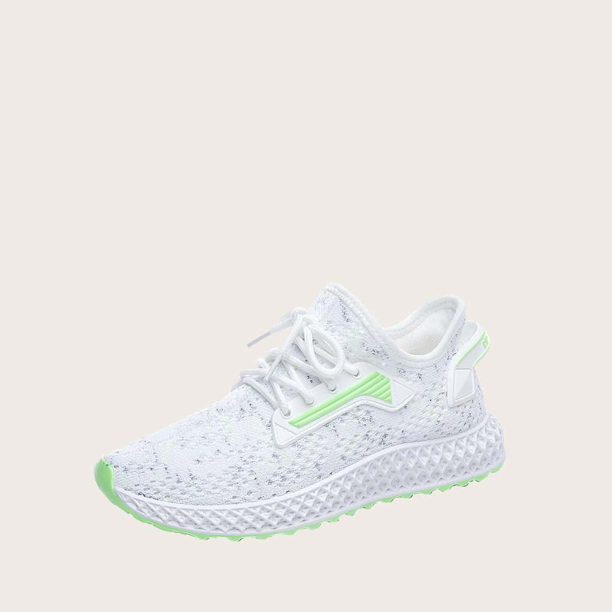 

Lace-up Front Wide Fit Sneakers, White