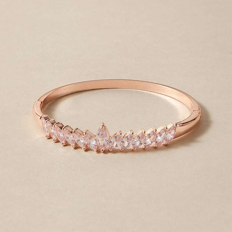 

Gemstone Engraved Bracelet, Gold