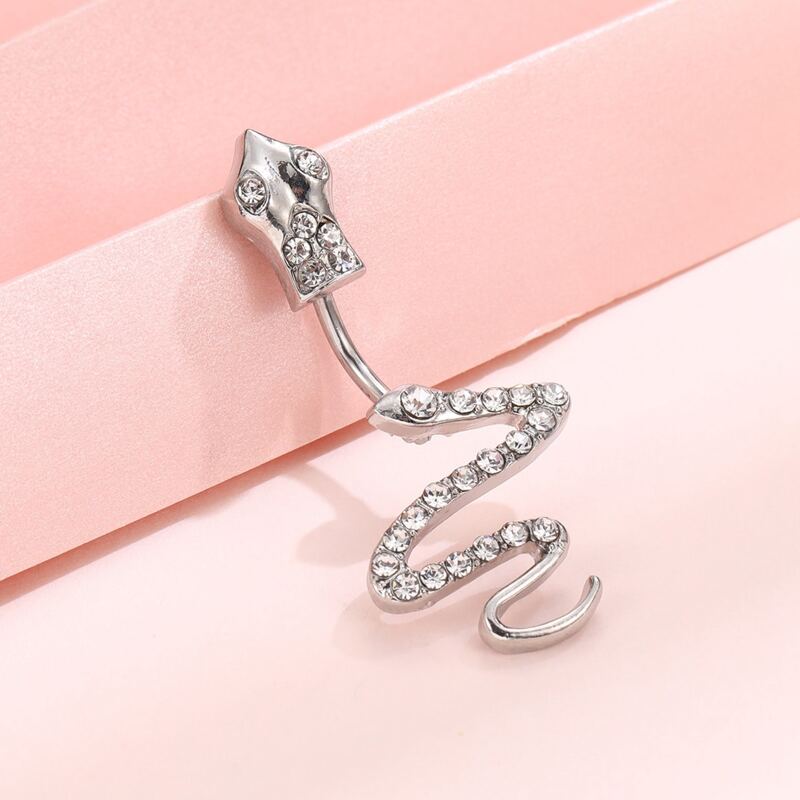 

Serpentine Belly Ring, Silver
