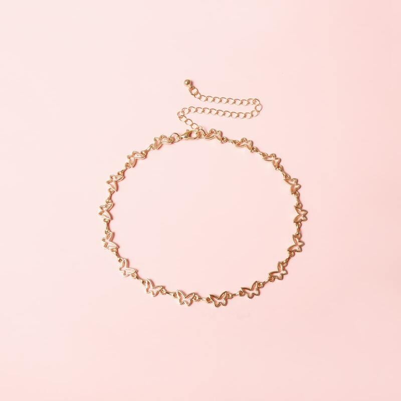 

Butterfly Decor Choker, Gold