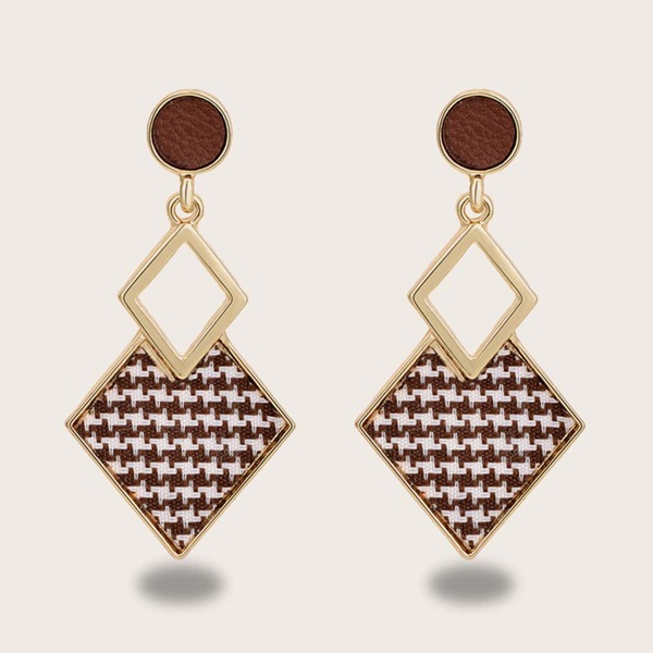 

Геометрические серьги-подвески, Многоцветный