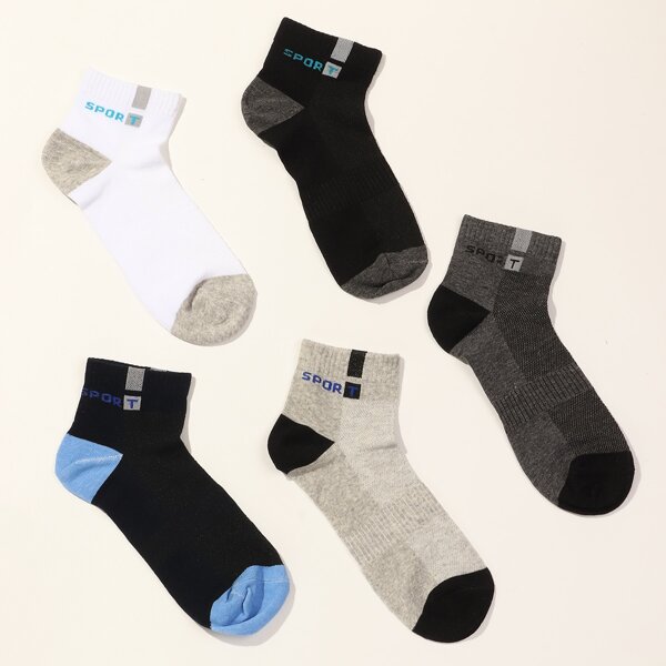 

Мужские носки с текстовым принтом, Многоцветный