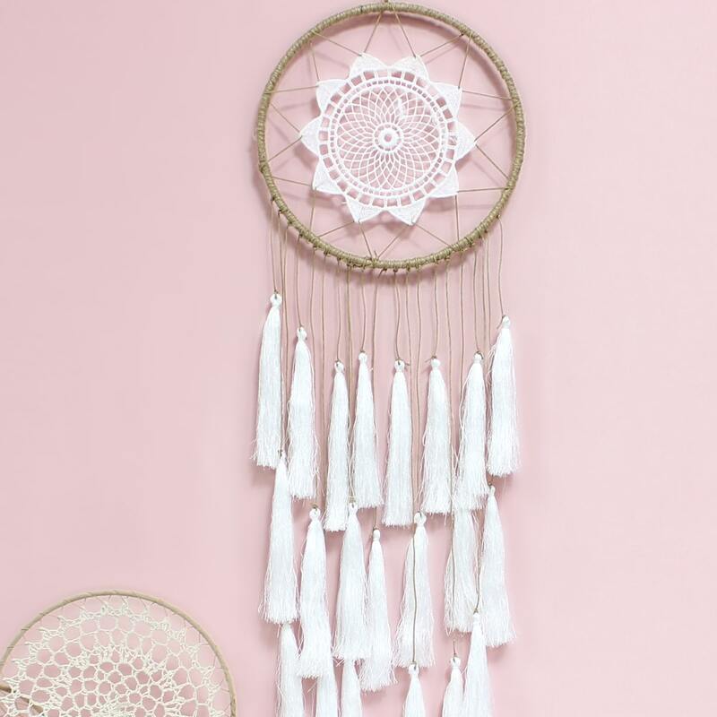 

Tassel Detail Dream Catcher, White