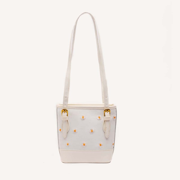 

Большая сумка с вышивкой, Белые