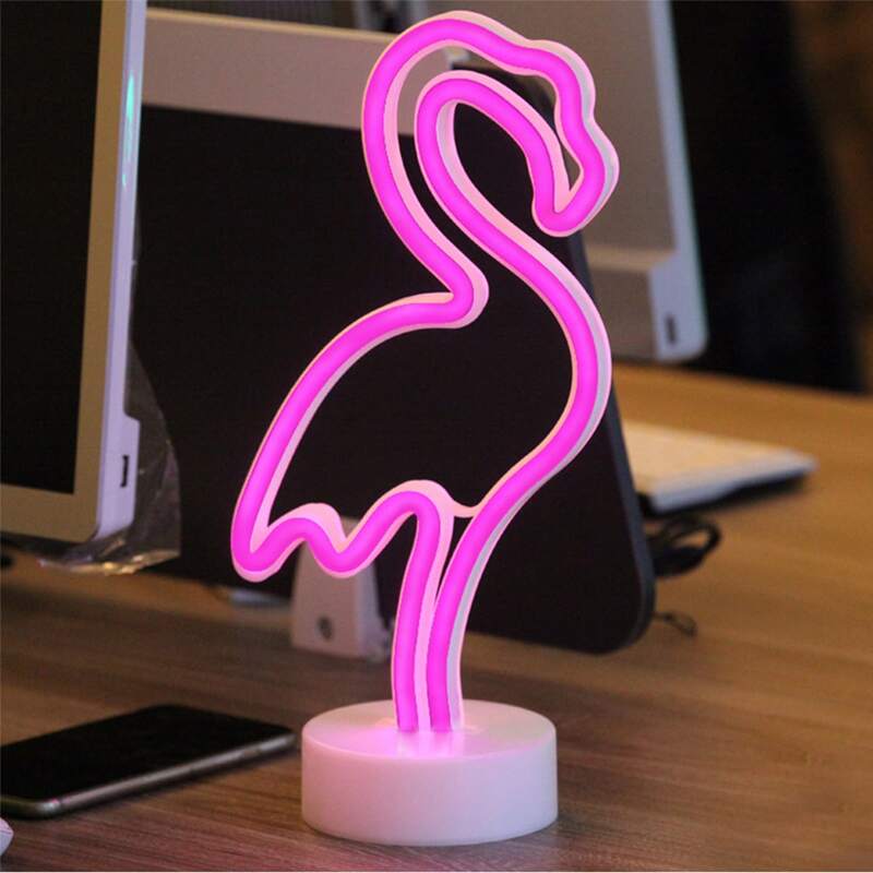 

Flamingo Shaped Night Light, Hot pink