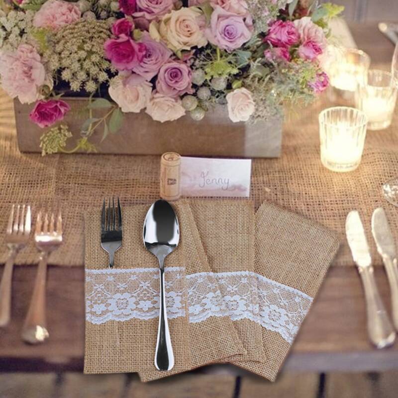 

10pcs Cutlery Pocket, Khaki