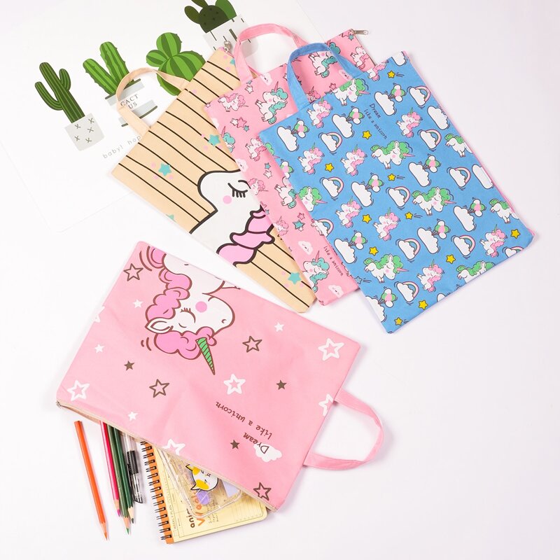 

1pc Cartoon Graphic Random File Pocket, Multicolor
