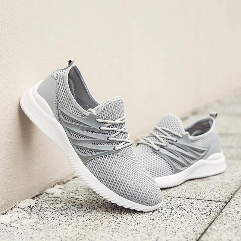 

Guys Lace-up Front Mesh Sneakers, Grey