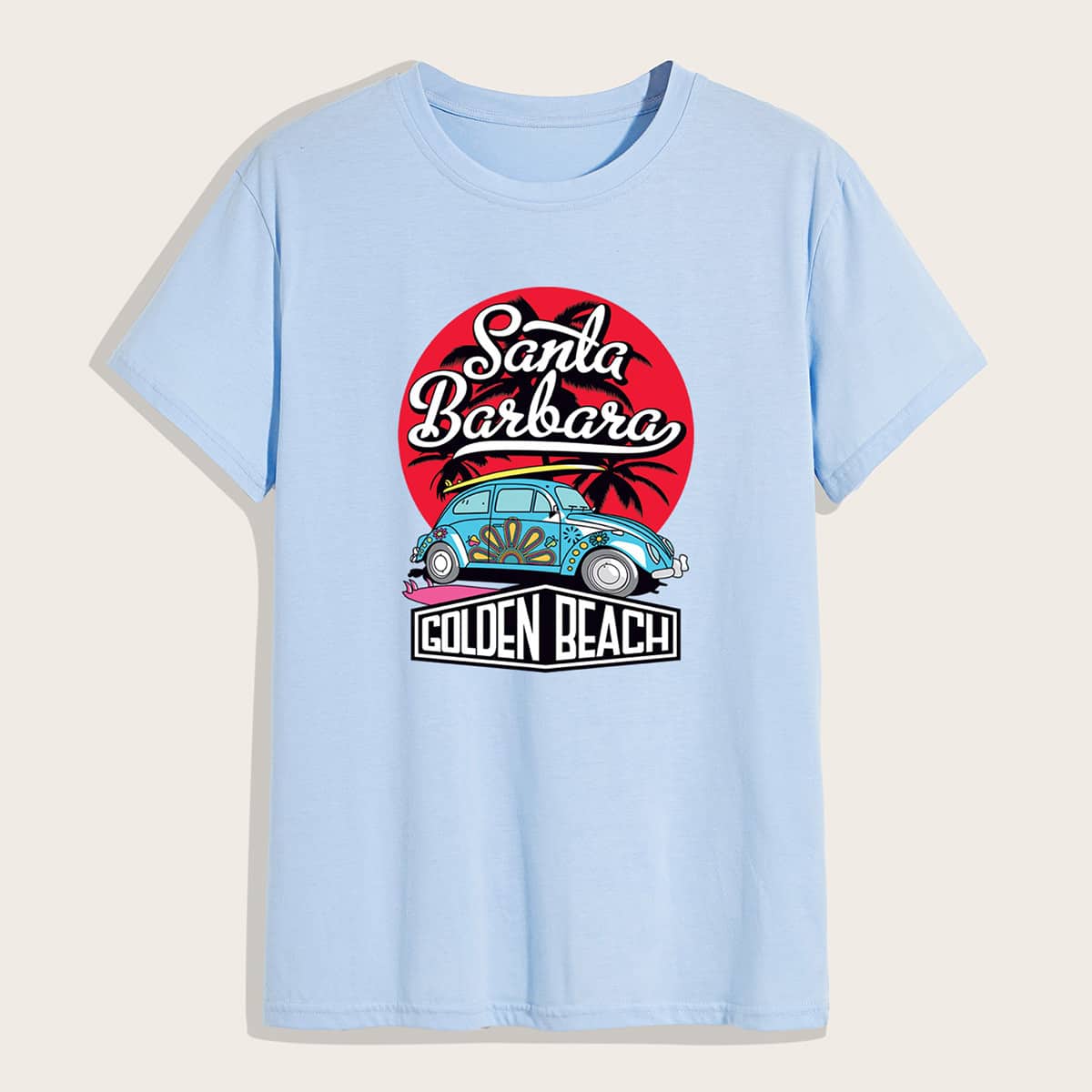 

Guys Car & Letter Blue Tee
