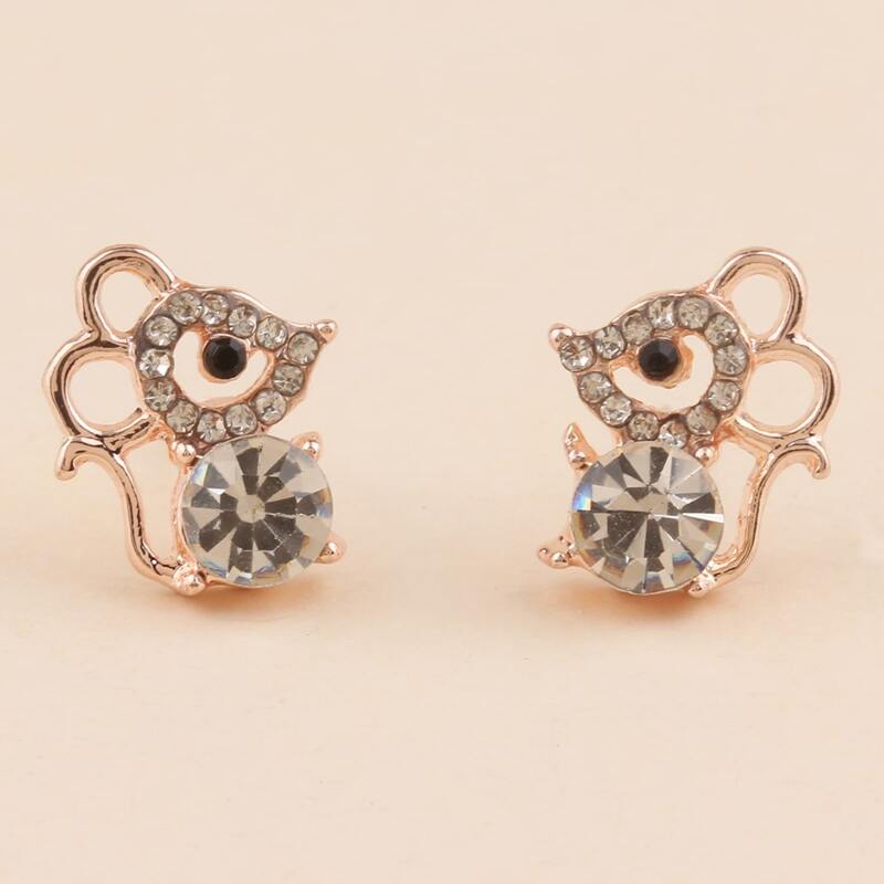 

Mouse Design Stud Earrings