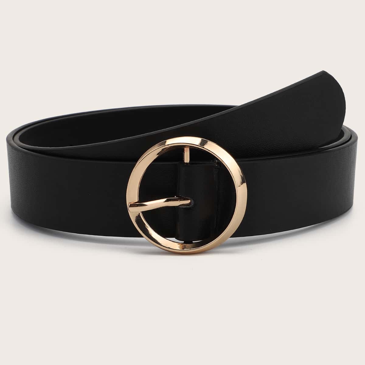

Metal Buckle Belt, Black