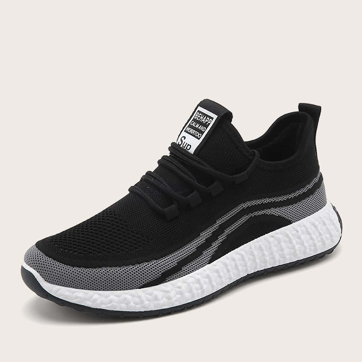 

Guys Lace-up Front Wide Fit Sneakers, Black