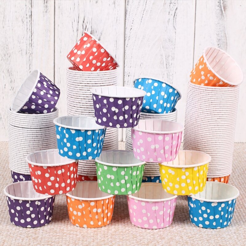 

50pcs Cupcake Paper Cup, Multicolor