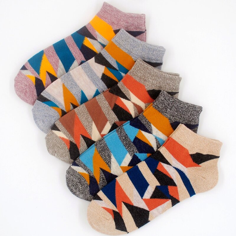 

Geo Pattern Socks, Multicolor