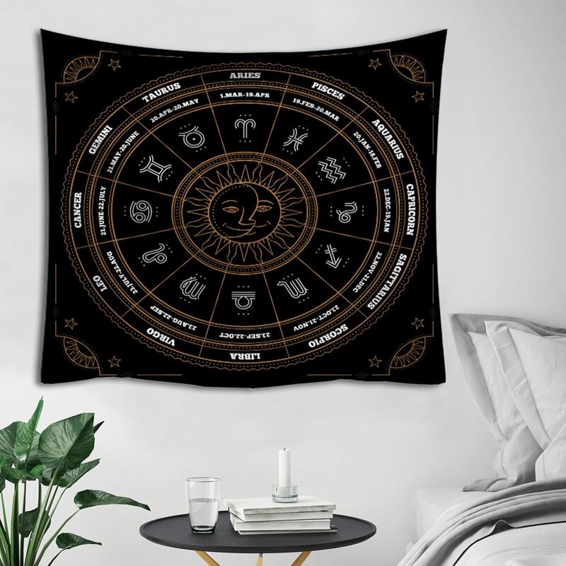 

Constellation Print Tapestry, Black