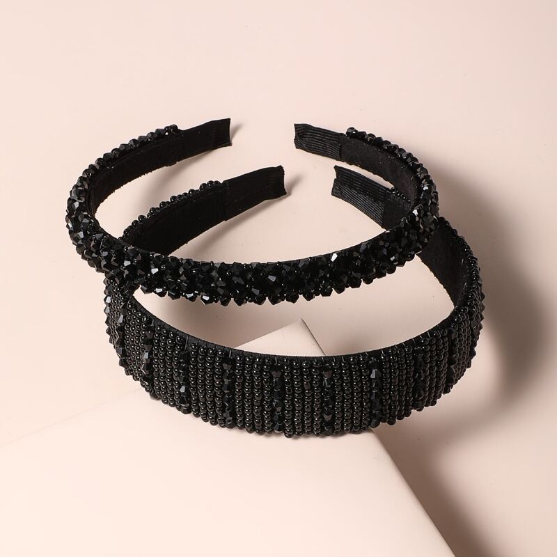 

Crystal Decor Hair Hoop, Black