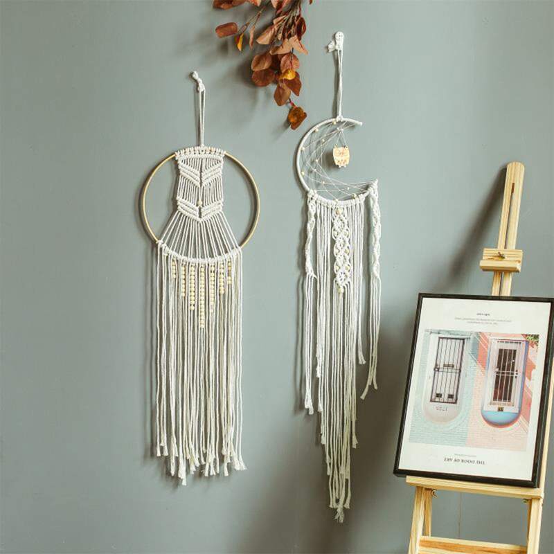 

1pc Tassel Detail Dream Catcher, White