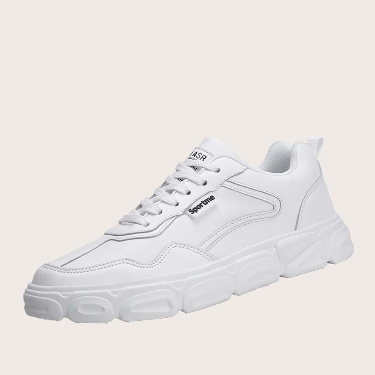 

Guys Lace-up Front Wide Fit Sneakers, White