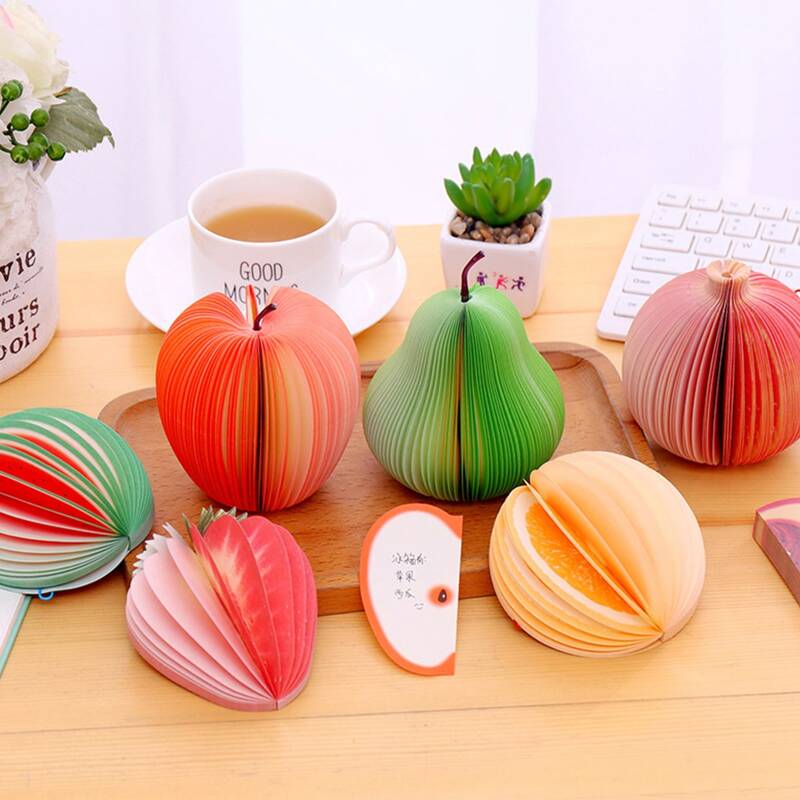 

2packs Fruit Shaped Random Sticky Note, Multicolor