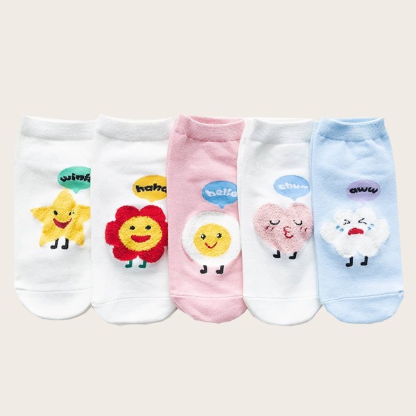 

Cartoon Graphic Socks, Multicolor