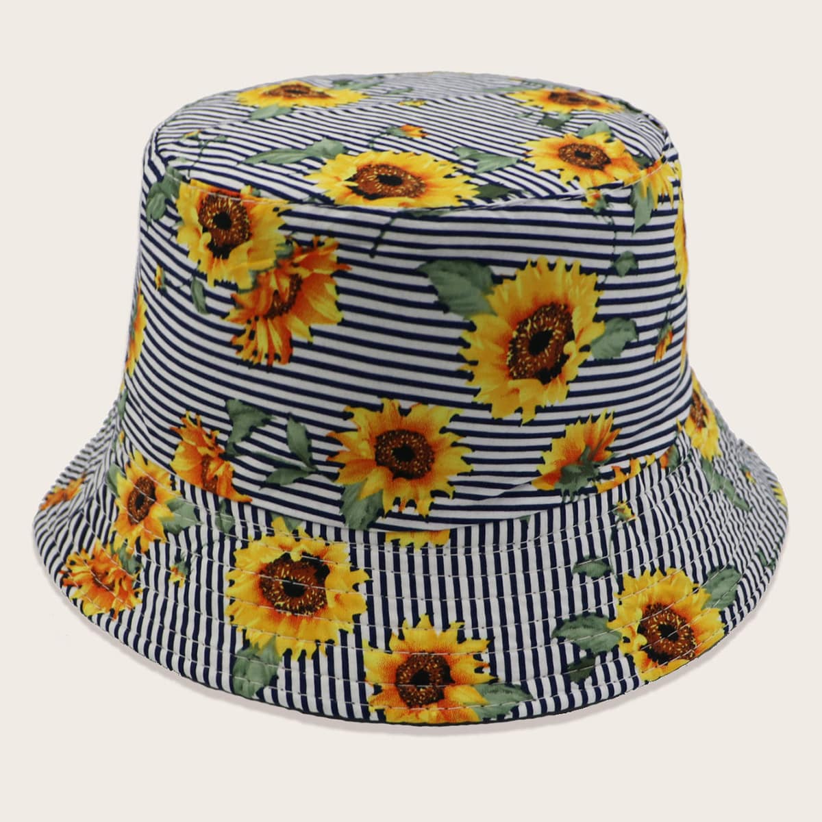 

Sunflower Pattern Bucket Hat, Multicolor