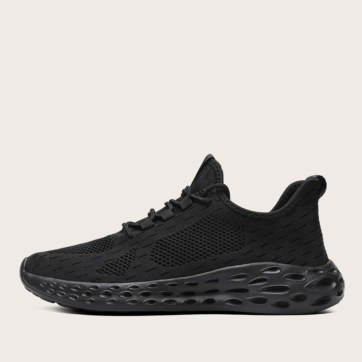 

Guys Lace-up Front Wide Fit Sneakers, Black
