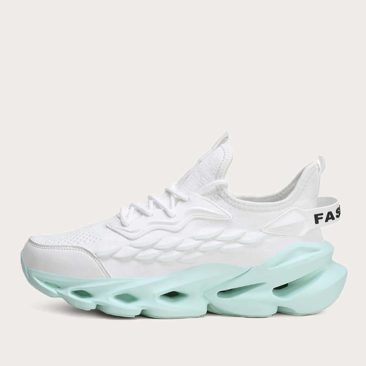 

Guys Lace-up Front Chunky Sneakers, White
