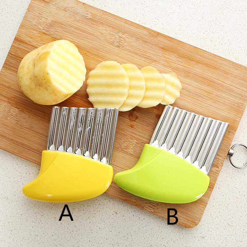 

1pc Stainless Steel Potato Cutter, Multicolor