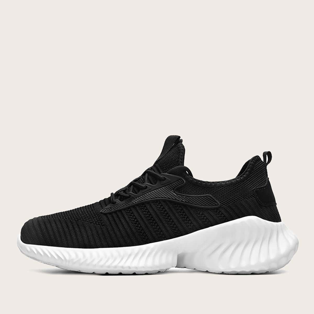 

Guys Lace-up Front Wide Fit Sneakers, Black