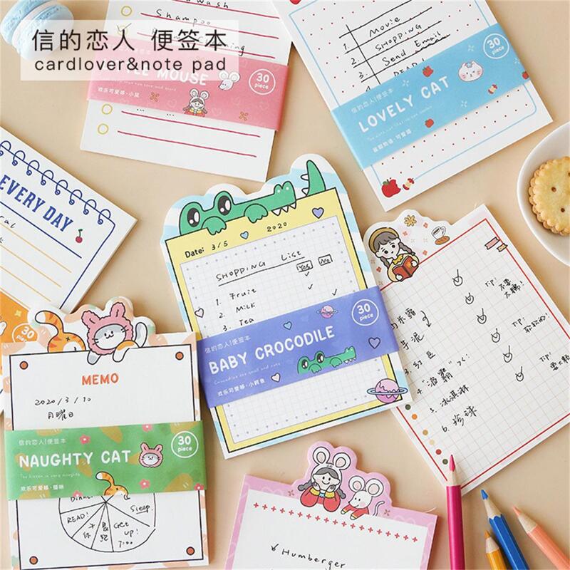 

1pack Cartoon Random Memo Pad, Multicolor