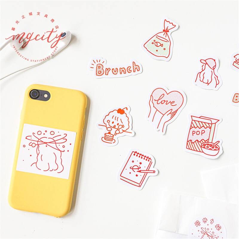 

1pack Cartoon Random Sticker, Multicolor