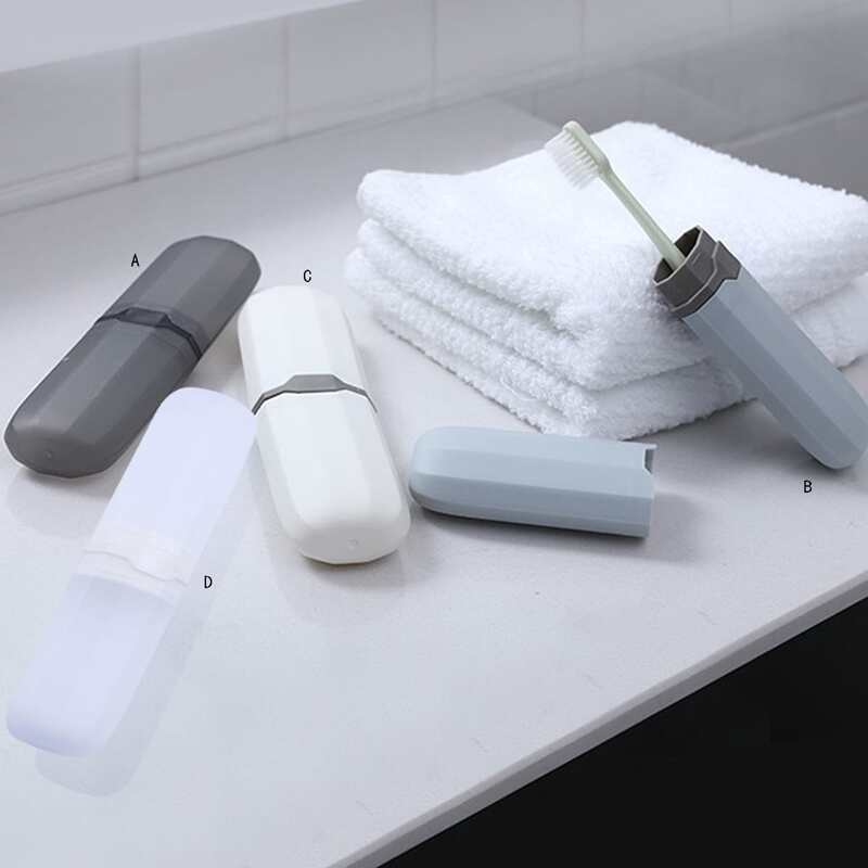 

1pc Travel Toothbrush Box, Multicolor