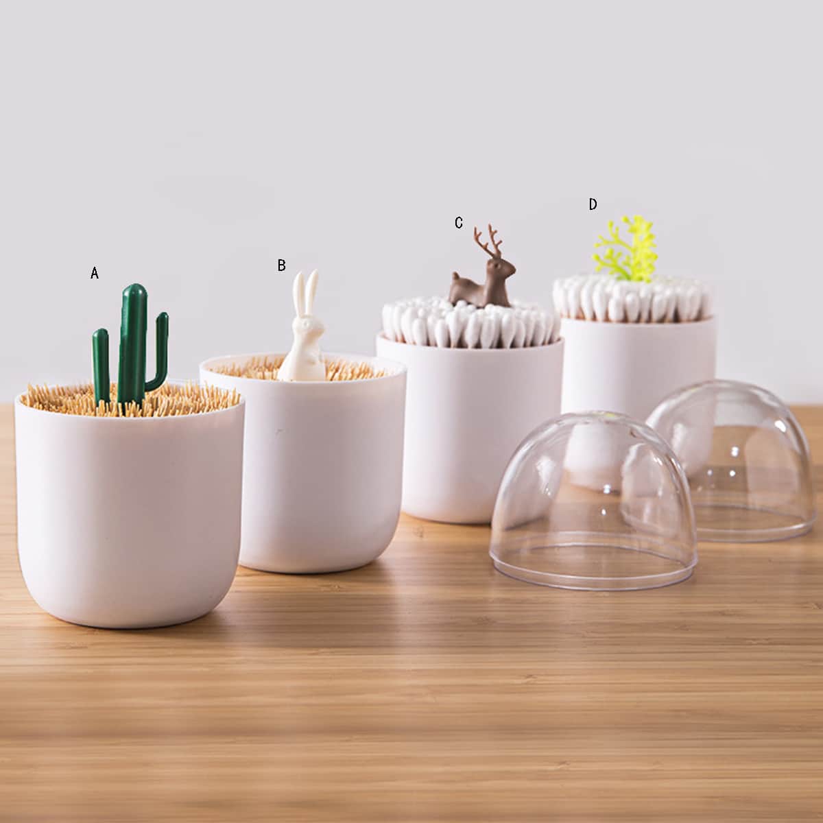 

Simple Toothpick Holder, White