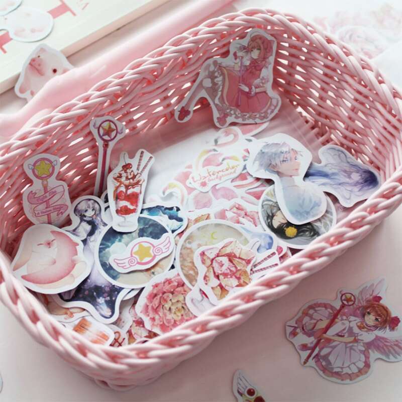 

50pcs Cartoon Graphic Sticker, Multicolor