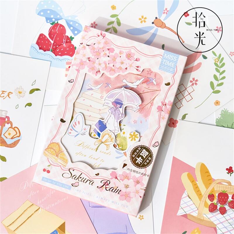 

1pack Hollow Cartoon Random Postcard, Multicolor