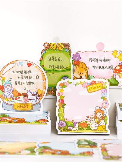 1pack Cartoon Random Sticky Note