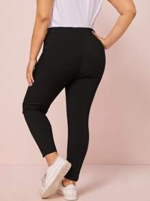 SHEIN Essnce Plus Size Solid Skinny Jeans