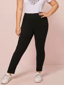 SHEIN Essnce Plus Size Solid Skinny Jeans