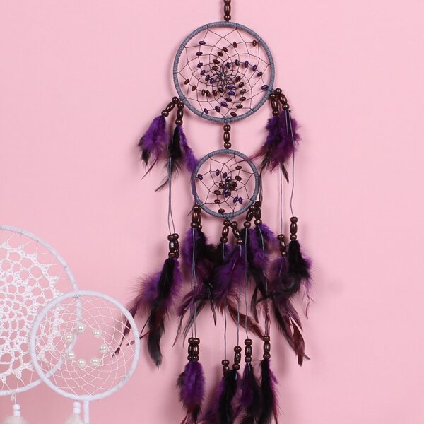 

Feather Decor Dream Catcher, Black