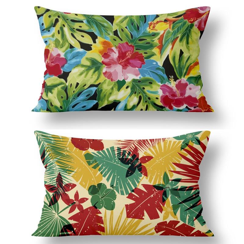

1pc Flower Print Cushion Cover Without Filler, Multicolor