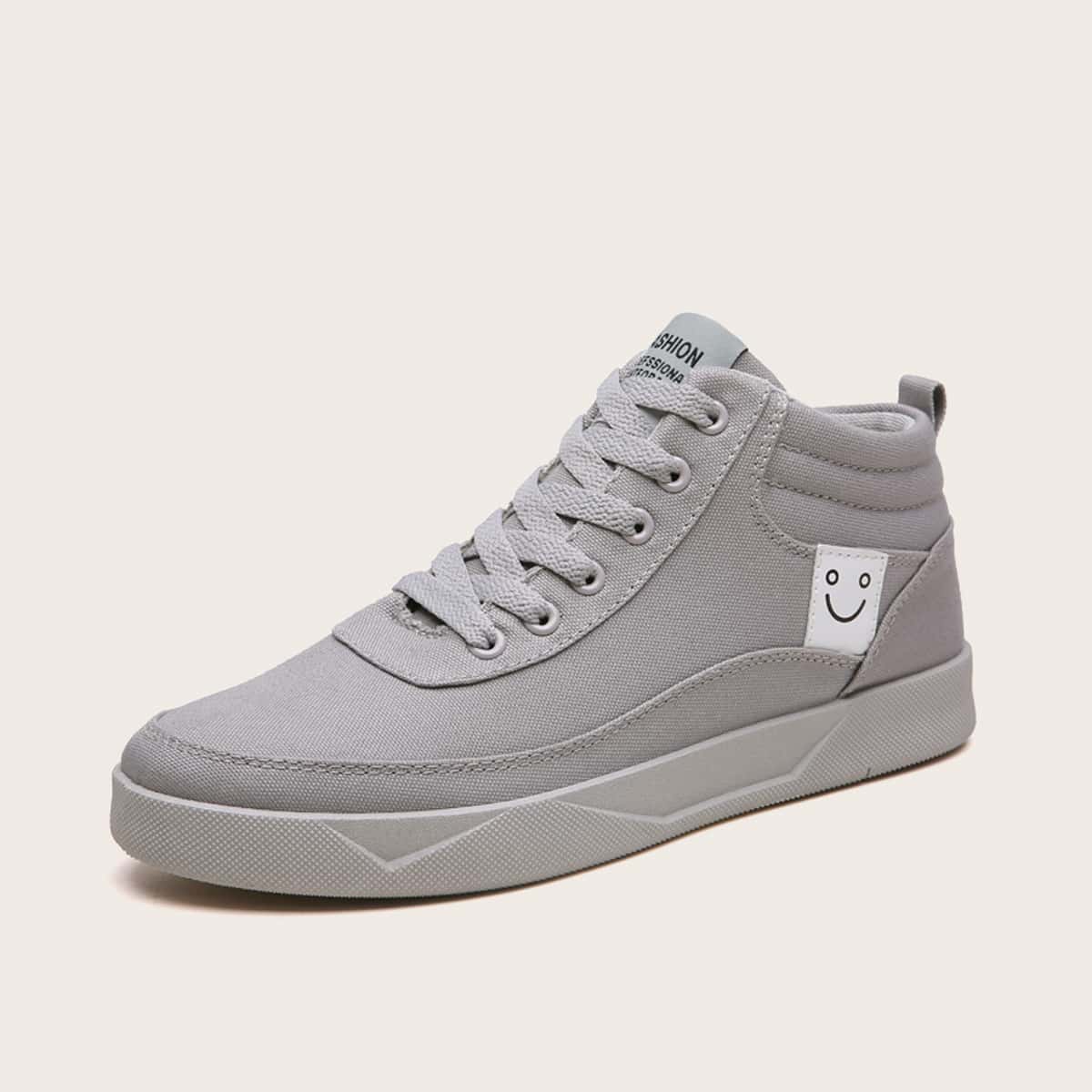 

Guys Minimalist Lace-up Front Sneakers, Grey