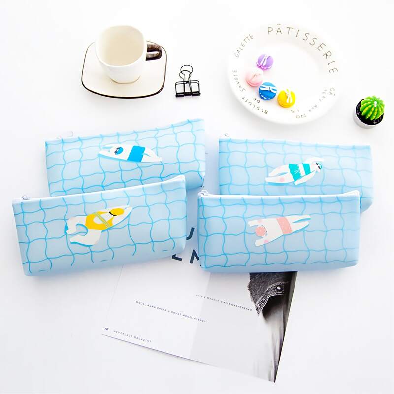 

1pc Simple Random Pencil Case, Multicolor