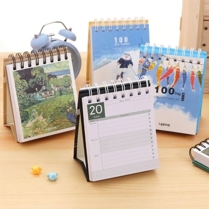 

1pack 100-day Plan Pad, Multicolor