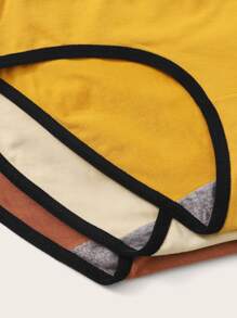 3pack Contrast Binding Panty Set - Multicolor - View 5