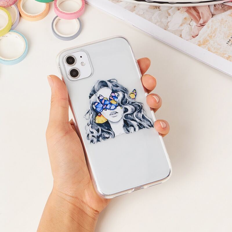 

Figure Clear iPhone Case, Multicolor
