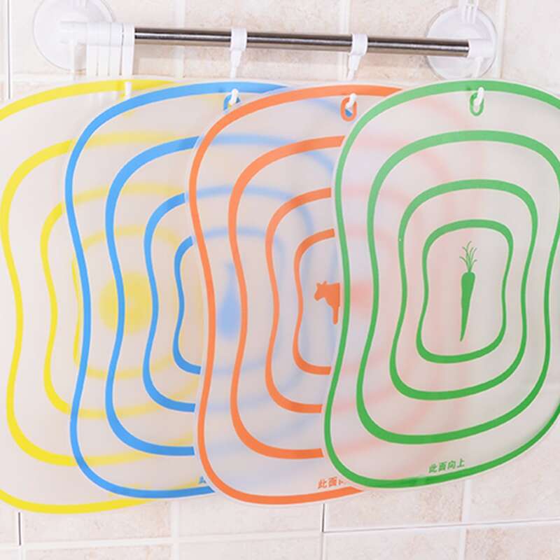 

1pc Clear Plastic Chopping Board, Multicolor