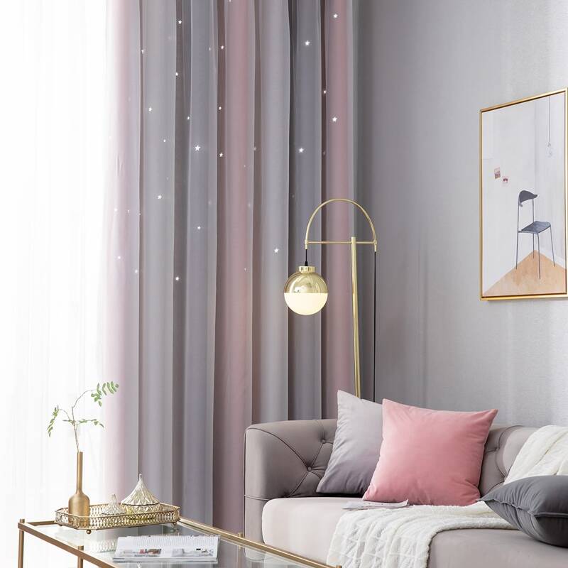 

1pc Stripe Pattern Curtain, Multicolor