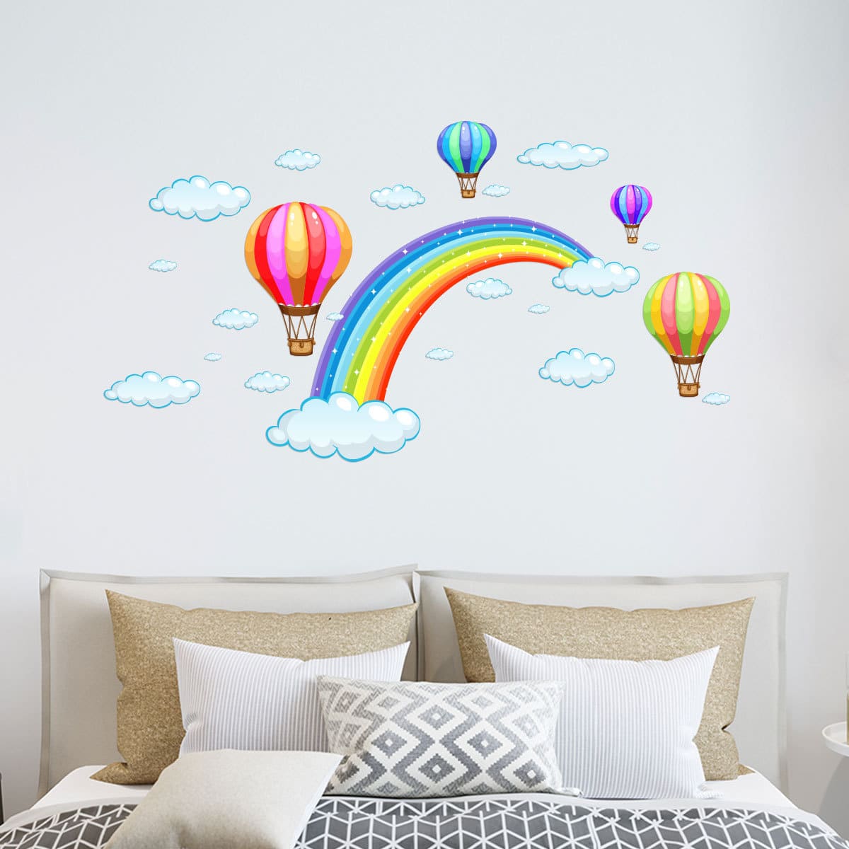 

Rainbow Print Wall Sticker, Multicolor