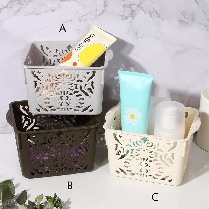 

1pc Hollow Out Storage Basket, Multicolor
