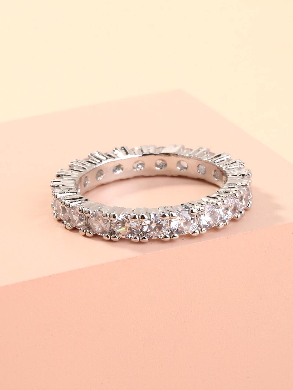 1pc Rhinestone Decor Ring